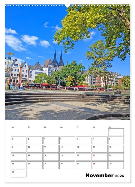 Produktbild: K&ouml;ln und D&uuml;sseldorf - Stadtmomente am Rhein (hochwertiger Premium Wandkalender 2026 DIN A2 hoch), Kunstdruck in Hochglanz