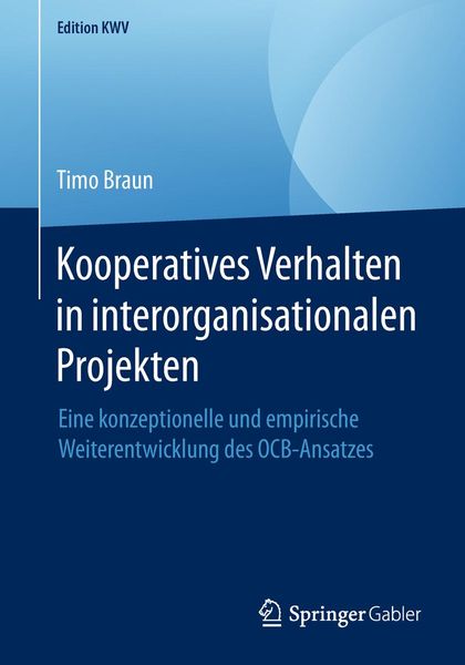 Produktbild: Kooperatives Verhalten in interorganisationalen Projekten