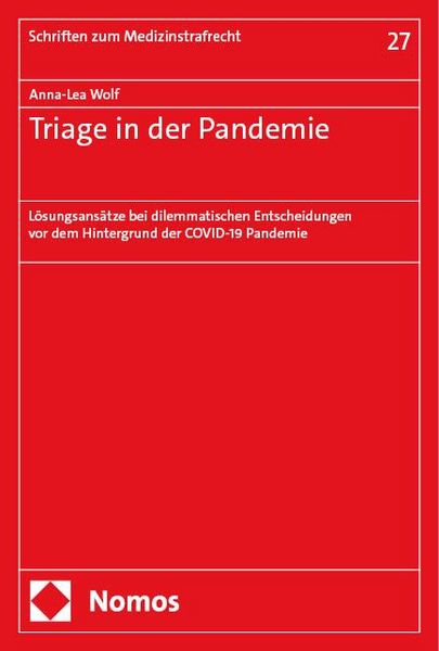 Produktbild: Triage in der Pandemie