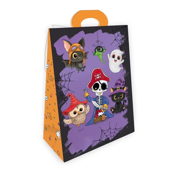Produktbild: TR&Ouml;TSCH - Geschenktasche mit Verschluss Gruselfreunde Fledermaus