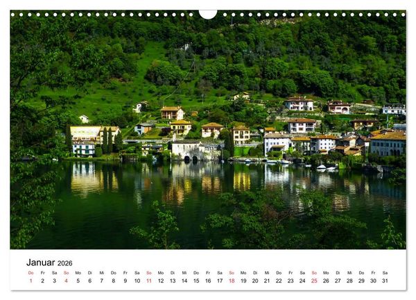 Produktbild: Impressionen vom Comer See (Wandkalender 2026 DIN A3 quer), CALVENDO Monatskalender