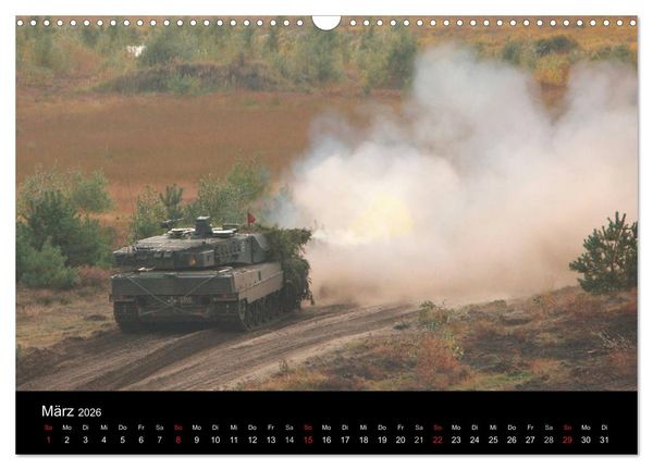 Produktbild: Panzerstahl auf der Heide &ndash; Das Heer legt wieder los (Wandkalender 2026 DIN A3 quer), CALVENDO Monatskalender