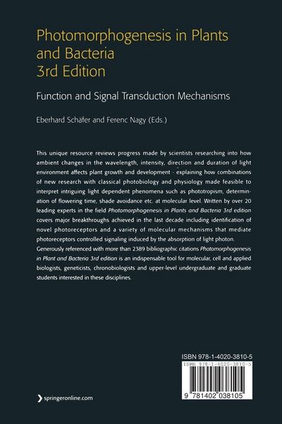 Produktbild: Photomorphogenesis in Plants and Bacteria