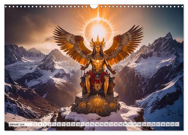 Produktbild: Inka-Mythologie - G&ouml;tter, Helden und Monster (Wandkalender 2026 DIN A3 quer), CALVENDO Monatskalender
