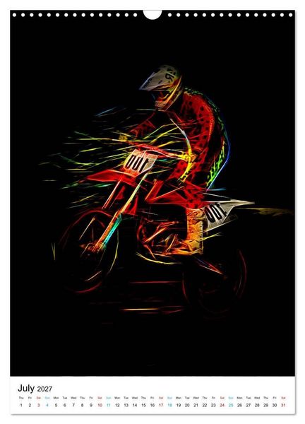 Produktbild: Electrifying Motorcross (Wall Calendar 2027 DIN A3 portrait), CALVENDO 12 Month Wall Calendar