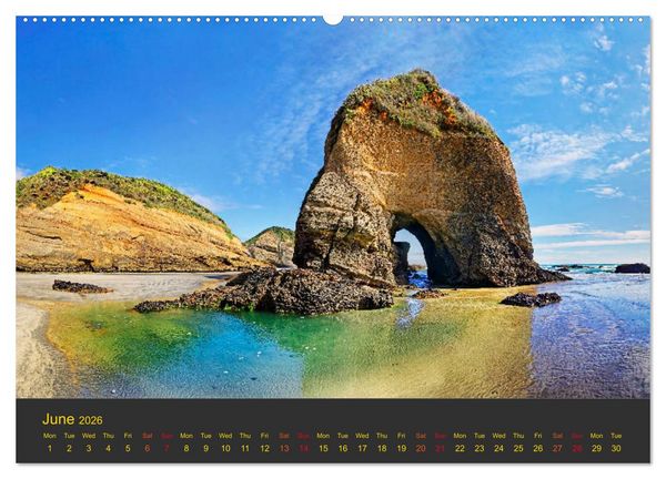 Produktbild: Spirit of New Zealand (High Quality Premium Wall Calendar 2026 DIN A2 landscape),CALVENDO 12 Month Wall Calendar