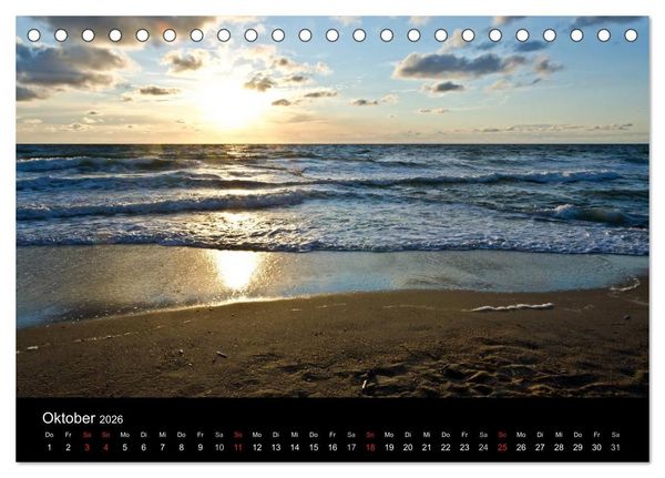 Produktbild: Meer und K&uuml;ste (Tischkalender 2026 DIN A5 quer), CALVENDO Monatskalender