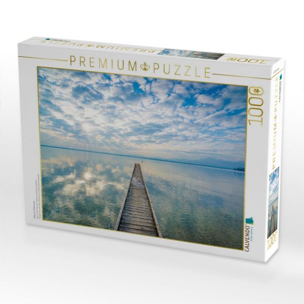 Produktbild: CALVENDO Puzzle Steg am Chiemsee | 1000 Teile Lege-Gr&ouml;&szlig;e 64x48cm Foto-Puzzle f&uuml;r gl&uuml;ckliche Stunden