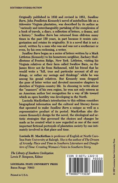 Produktbild: Swallow Barn; Or, a Sojourn in the Old Dominion