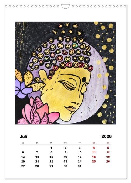 Produktbild: Buddha Relax (Wandkalender 2026 DIN A3 hoch), CALVENDO Monatskalender