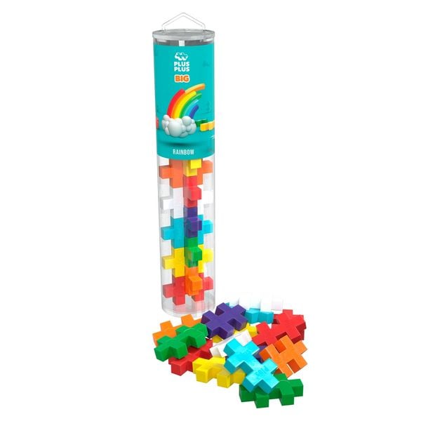 Produktbild: PLUS PLUS - 15 Kreativ Bausteine BIG Regenbogen