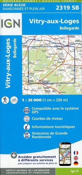 Vtry-aux-Loges 1:25 000, Karte von Collectif Ign, IGN Frankreich, 9782758547440