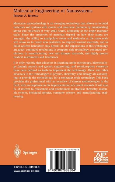 Produktbild: Molecular Engineering of Nanosystems