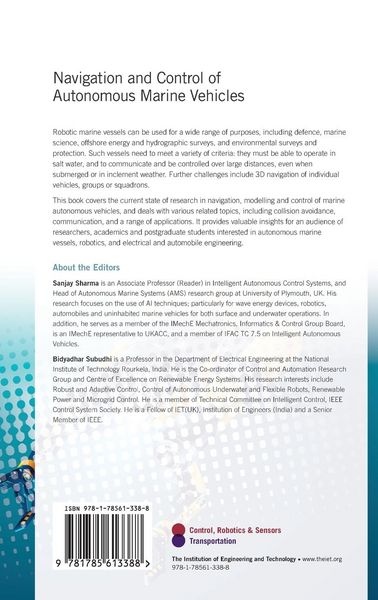 Produktbild: Navigation and Control of Autonomous Marine Vehicles