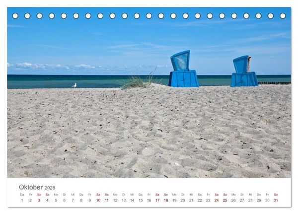 Produktbild: Lieblingsorte an der Ostsee (Tischkalender 2026 DIN A5 quer), CALVENDO Monatskalender