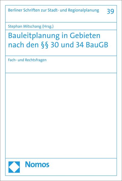 Produktbild: Bauleitplanung in Gebieten nach den &sect;&sect; 30 und 34 BauGB
