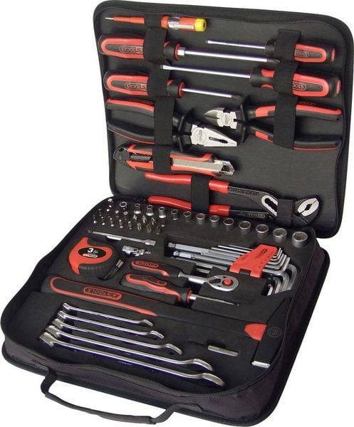 Produktbild: KS Tools 1/4\"&nbsp;Universal-Werkzeugtasche, 62-tlg Werkzeugset