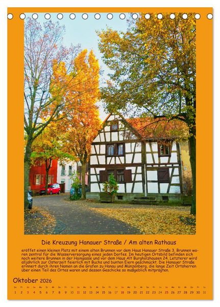 Produktbild: Gut 800 Jahre Burgholzhausen. Ein Ortsportr&auml;t in Wort und Bild 2026 (Tischkalender 2026 DIN A5 hoch), CALVENDO Monatskalender