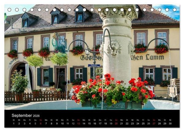 Produktbild: Sommerach - Perle der Mainschleife (Tischkalender 2026 DIN A5 quer), CALVENDO Monatskalender
