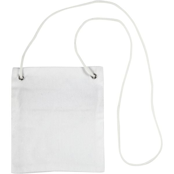 Produktbild: Creativ Company Brustbeutel, Gr&ouml;&szlig;e 13x15 cm, 210 g, Wei&szlig;, 1 Stk