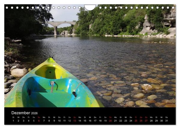 Produktbild: Ard&egrave;che &middot; Wandergebirge und Kajakschluchten in S&uuml;dfrankreich (Wandkalender 2026 DIN A4 quer), CALVENDO Monatskalender