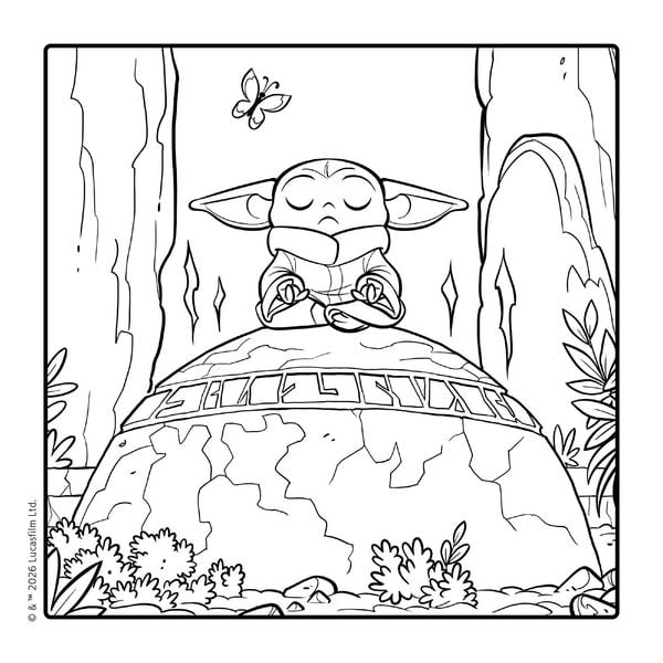 Produktbild: Star Wars The Mandalorian: Cozy Coloring - Das entspannende Malbuch