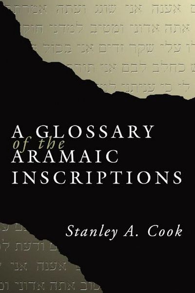 Produktbild: A Glossary of the Aramaic Inscriptions