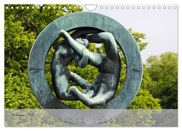 Produktbild: Vigeland (Wandkalender 2026 DIN A4 quer), CALVENDO Monatskalender