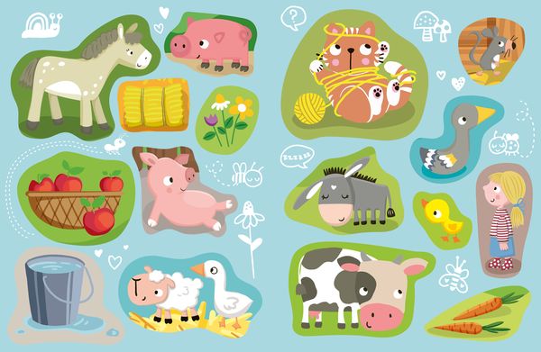 Produktbild: Mein kleines Sticker-Malbuch. Bauernhof