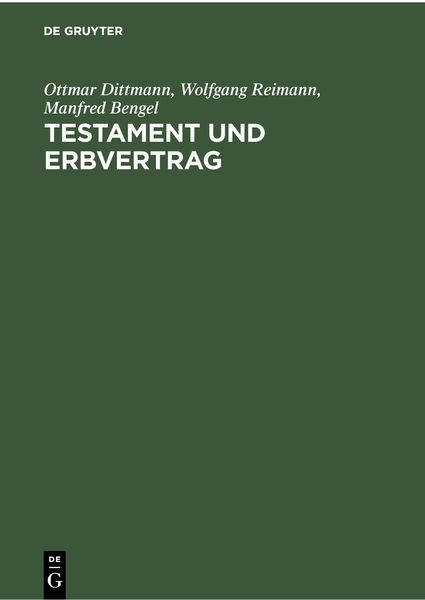 Produktbild: Testament und Erbvertrag