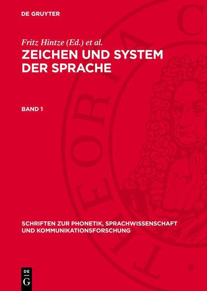 Produktbild: Zeichen und System der Sprache. Band 1