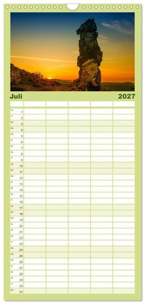 Produktbild: Familienplaner 2027 - Der Harz einfach magisch mit 5 Spalten (Wandkalender, 21 x 45 cm) CALVENDO