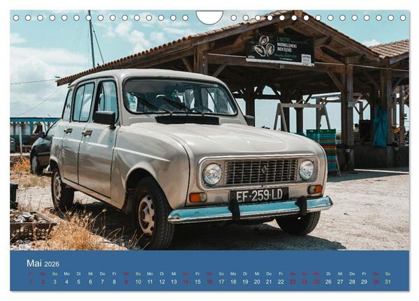 Produktbild: Kultauto aus Frankreich - Renault 4 (Wandkalender 2026 DIN A4 quer), CALVENDO Monatskalender