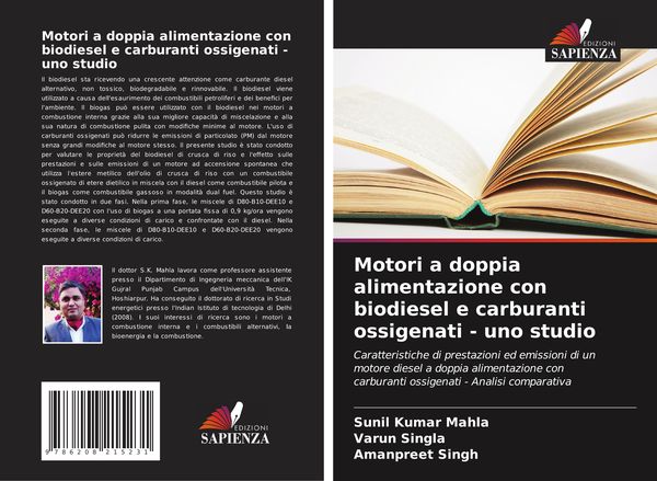 Produktbild: Motori a doppia alimentazione con biodiesel e carburanti ossigenati - uno studio