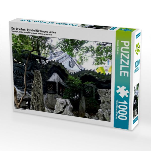Produktbild: CALVENDO Puzzle Der Drachen, Symbol f&uuml;r langes Leben | 1000 Teile Lege-Gr&ouml;&szlig;e 64x48cm Foto-Puzzle f&uuml;r gl&uuml;ckliche Stunden