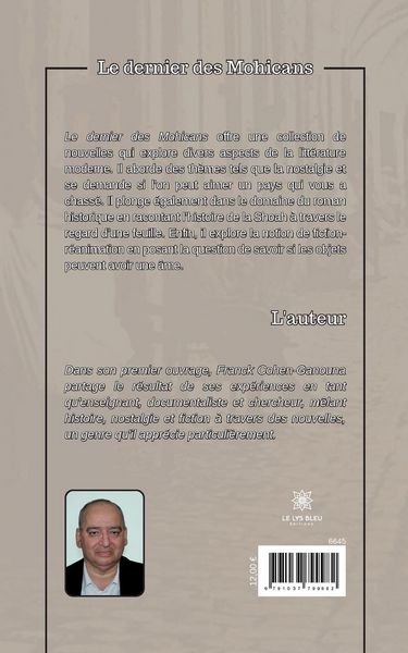 Produktbild: Franck Cohen-Ganouna: Dernier des Mohicans