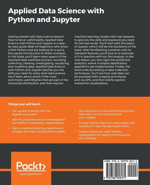 Produktbild: Applied Data Science with Python and Jupyter