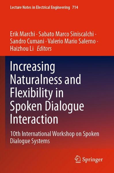 Produktbild: Increasing Naturalness and Flexibility in Spoken Dialogue Interaction
