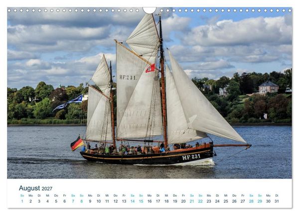 Produktbild: Schiffe gucken im Hamburger Hafen (Wandkalender 2027 DIN A3 quer), CALVENDO Monatskalender
