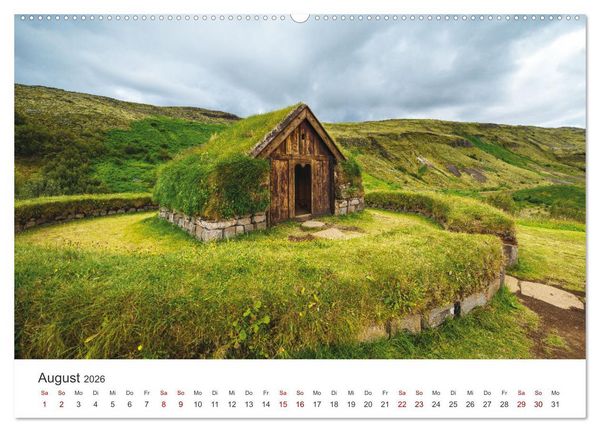Produktbild: Sommer in Island (Wandkalender 2026 DIN A2 quer), CALVENDO Monatskalender