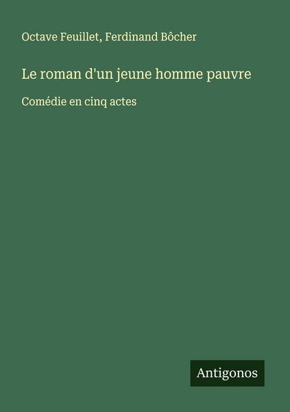 Produktbild: Le roman d'un jeune homme pauvre