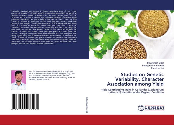 Produktbild: Studies on Genetic Variability, Character Association among Yield