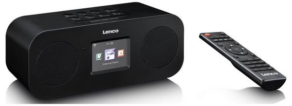 Produktbild: Lenco DIR-121BK Internet Tischradio DAB+ Schwarz