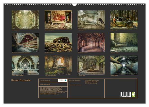 Produktbild: Ruinen Romantik (Wandkalender 2026 DIN A2 quer), CALVENDO Monatskalender