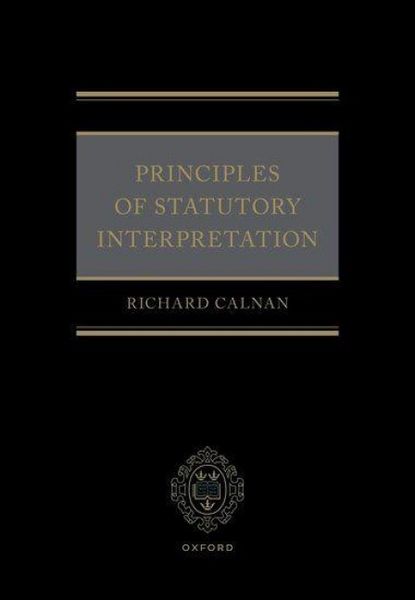 Produktbild: Principles of Statutory Interpretation
