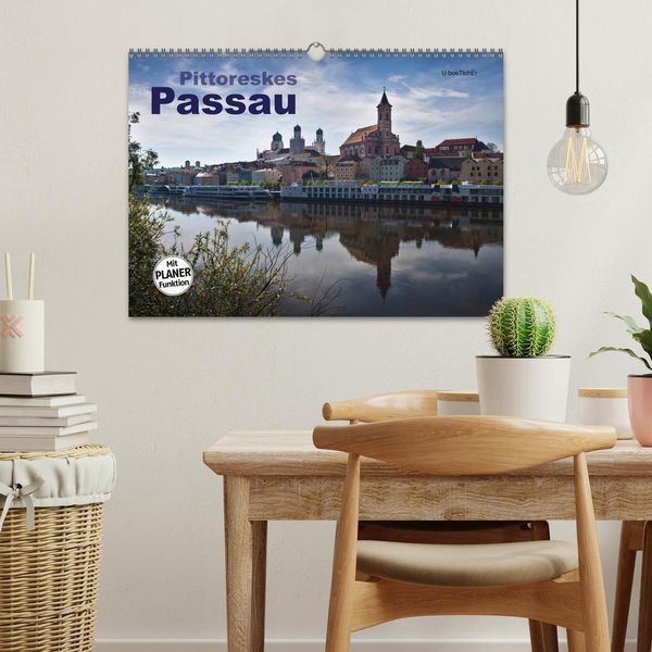 Produktbild: Pittoreskes Passau (Wandkalender 2026 DIN A3 quer), CALVENDO Monatskalender