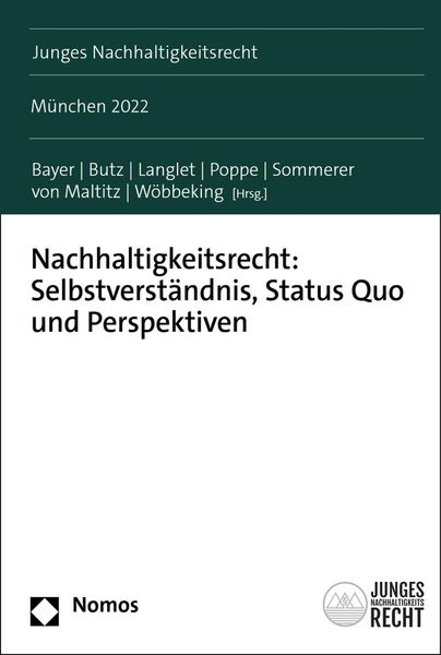 Produktbild: Nachhaltigkeitsrecht: Selbstverst&auml;ndnis, Status Quo und Perspektiven