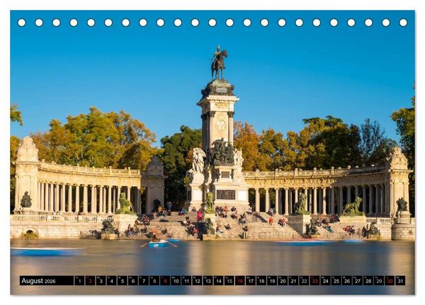 Produktbild: Metropole Madrid (Tischkalender 2026 DIN A5 quer), CALVENDO Monatskalender