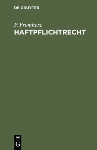 Produktbild: Haftpflichtrecht