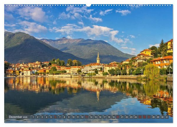 Produktbild: Lago Maggiore - Bezaubernde Orte am Westufer (hochwertiger Premium Wandkalender 2026 DIN A2 quer), Kunstdruck in Hochglanz